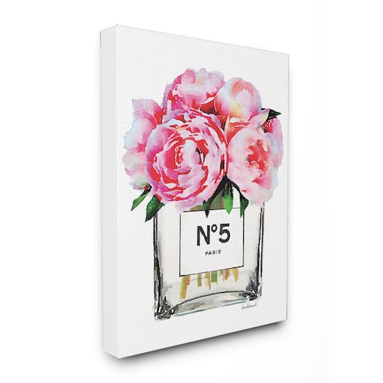 Stupell Industries Paris Vase with Pink Peony Canvas Wall Art